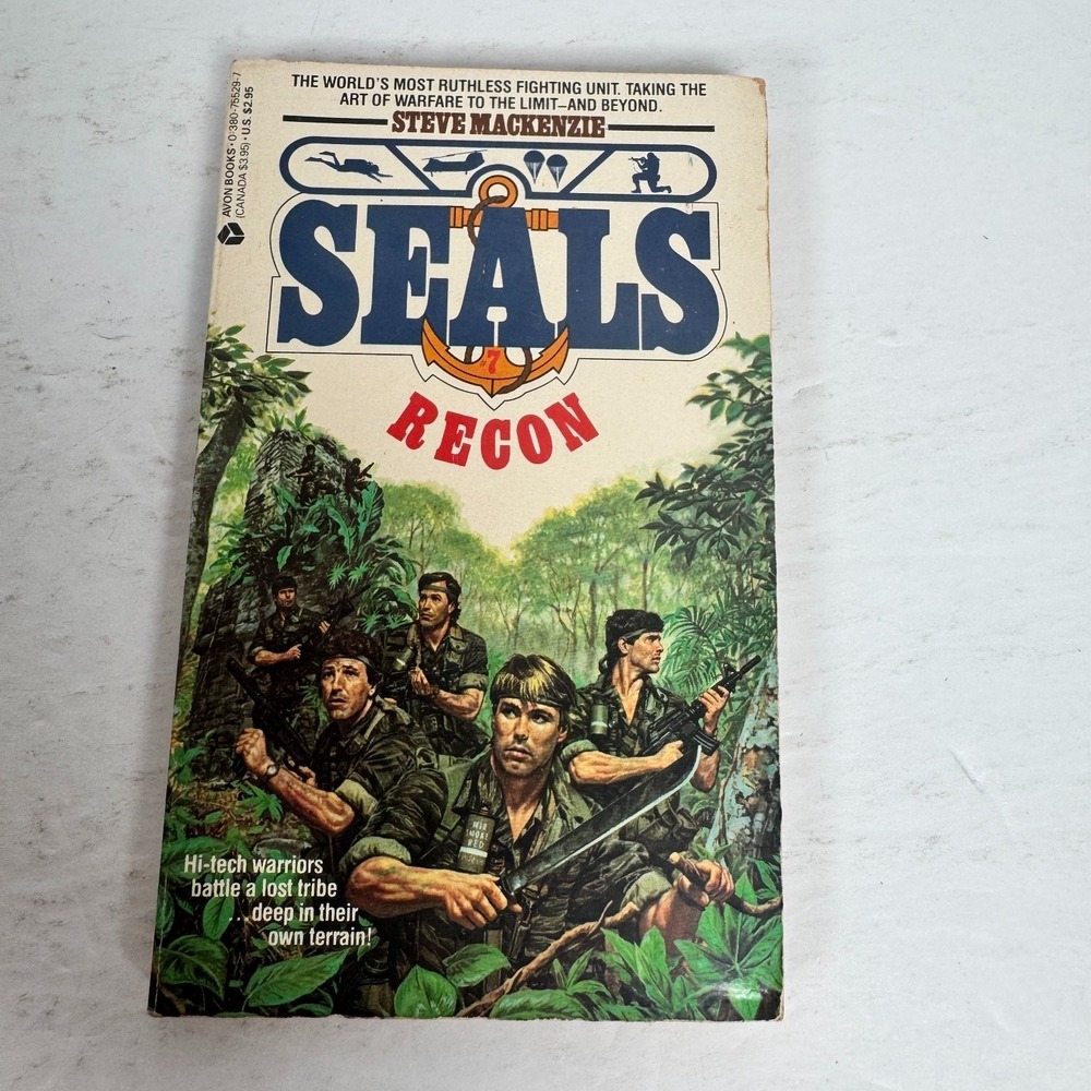 SEALS #7 Recon Steve Mackenzie 1988 First Edition Military Fiction Avon Books